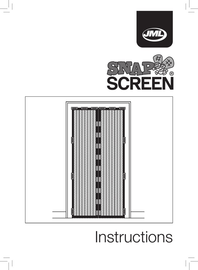 JML Snap Screen instructions