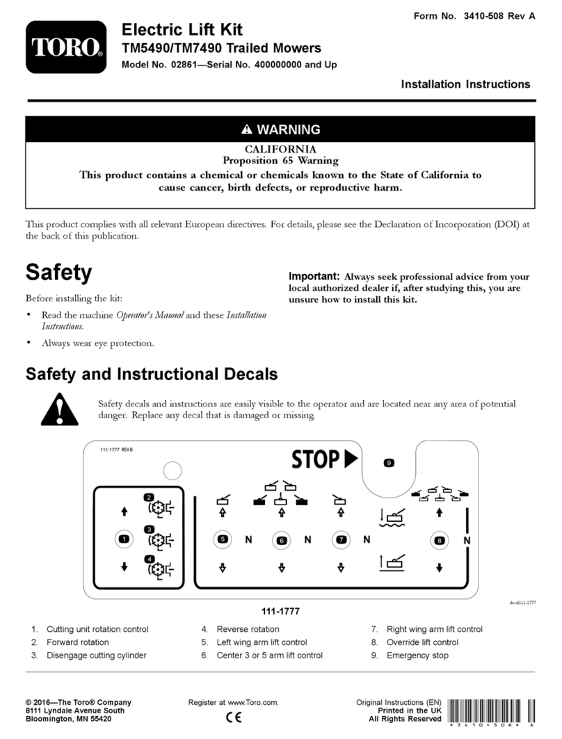 Toro 02861 installation instructions