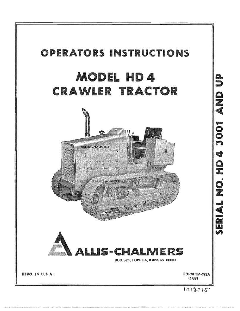 Allis-Chalmers HD-4 Operator instructions