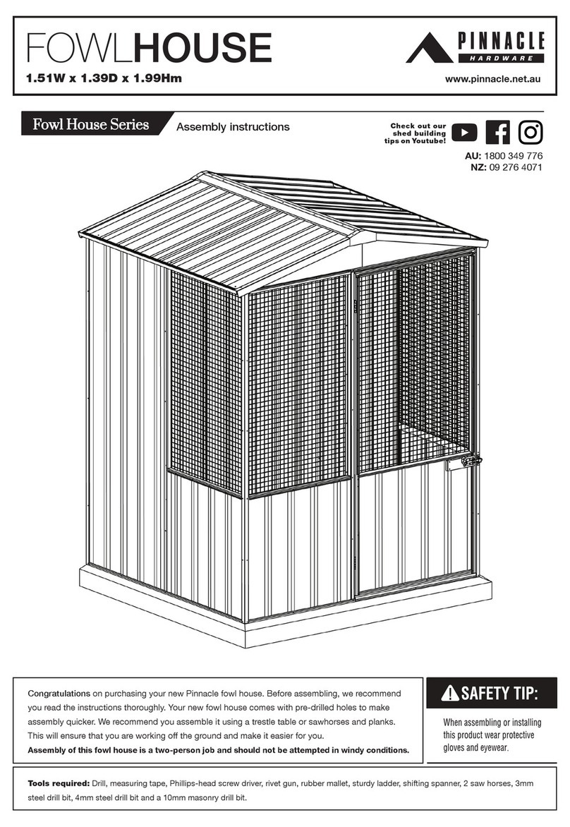 Pinnacle Fowl House Series Assembly instructions Pinnacle Fowl House Series Assembly instructions