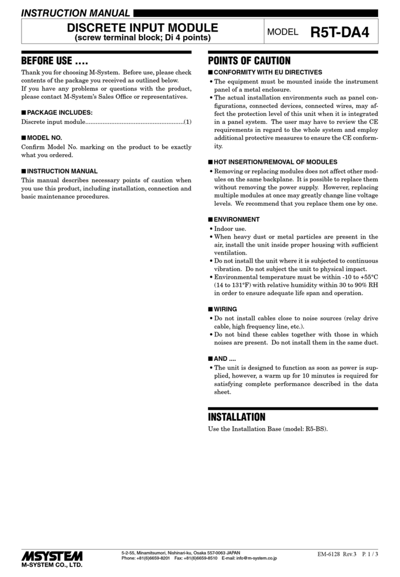 M-system R5T-DA4 User manual