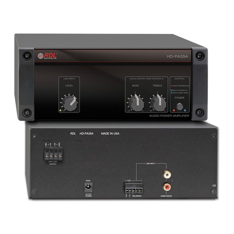 RDL HD Series Installation and operation
