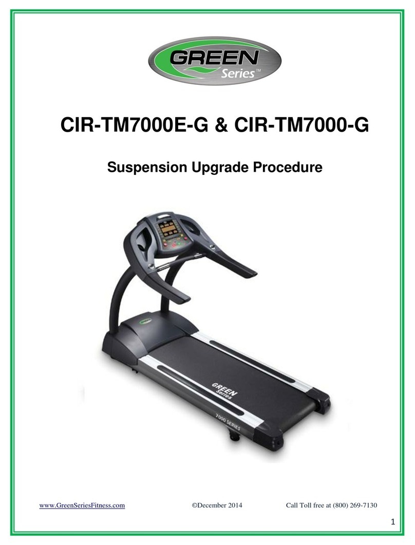 GREEN SERIES FITNESS CIR-TM7000E-G Manual