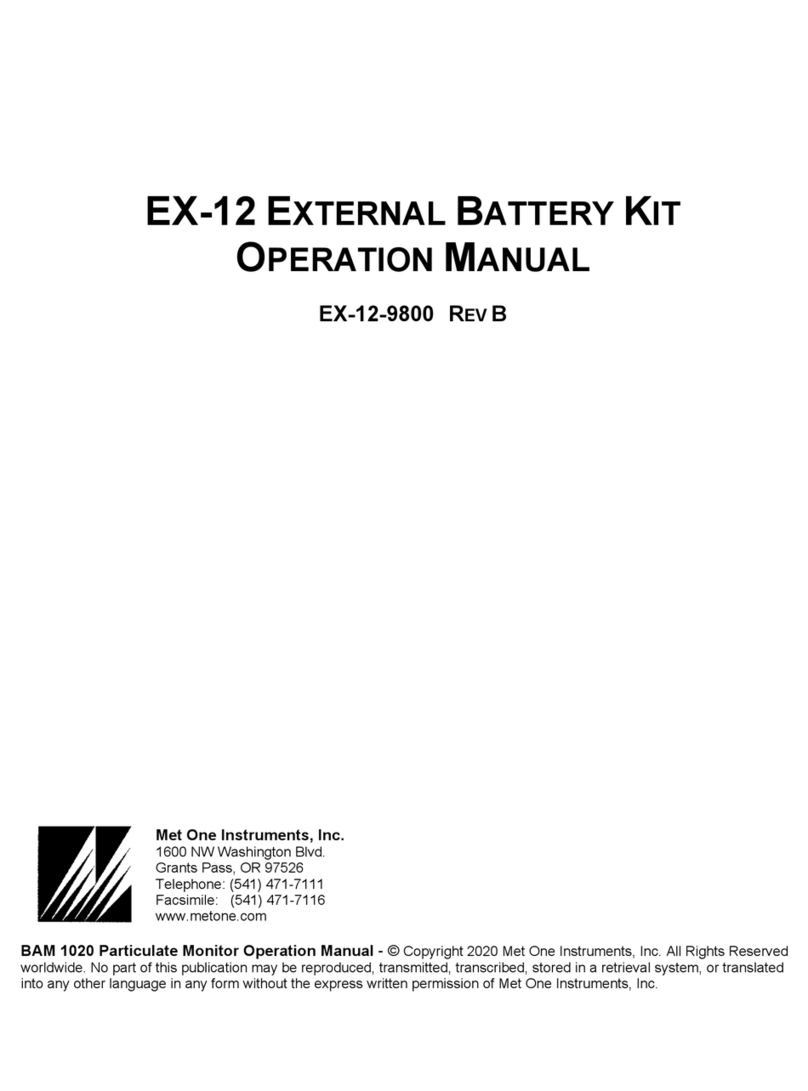 Met One Instruments EX-12 Operation manual