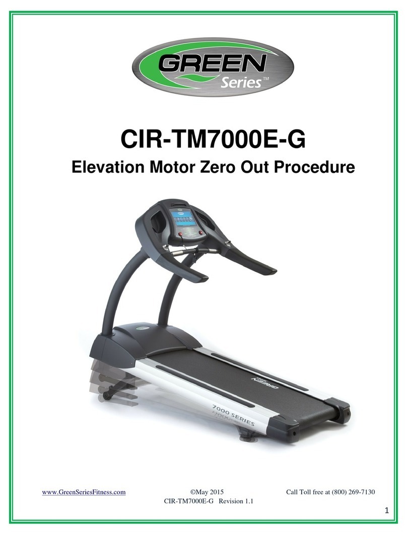 GREEN SERIES FITNESS CIR-TM7000E-G Procedure