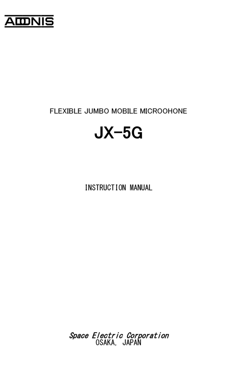 Adonis JX-5G instruction manual