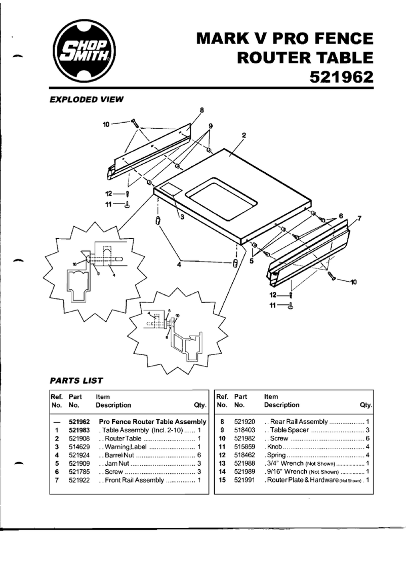 Shopsmith MARK V PRO instruction manual