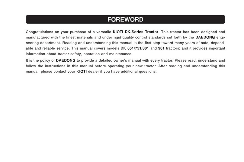 Kioti DK Series User manual