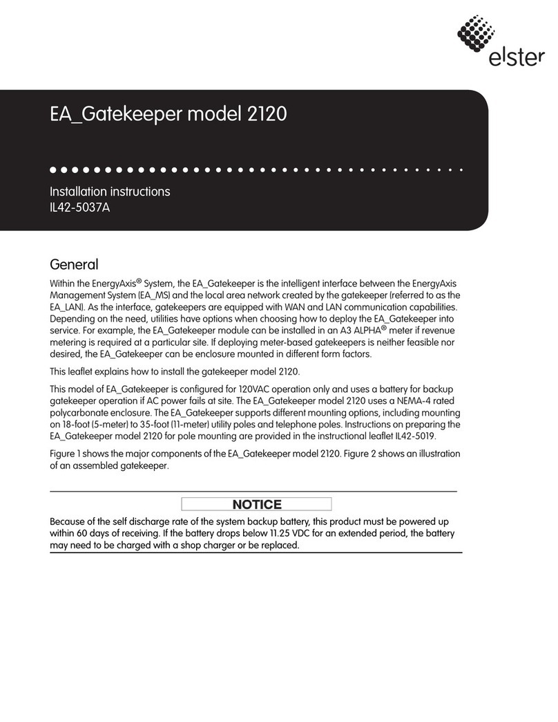 Elster EA Gatekeeper 2120 installation instructions