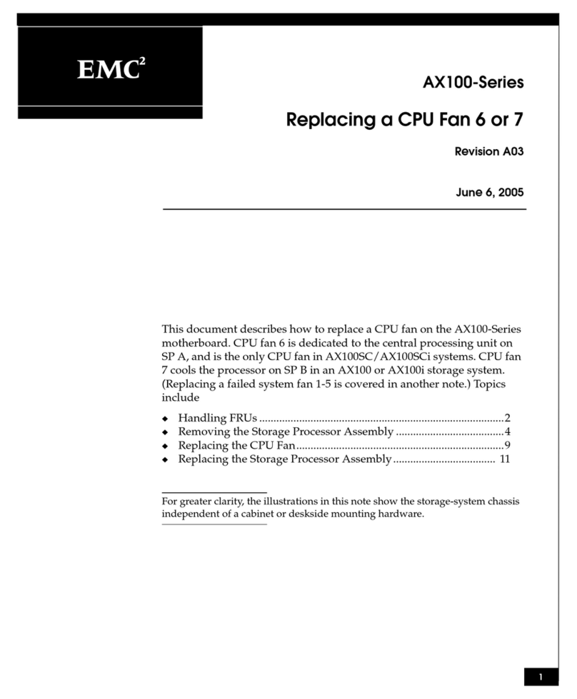 EMC2 AX100 Series Replacing Manual