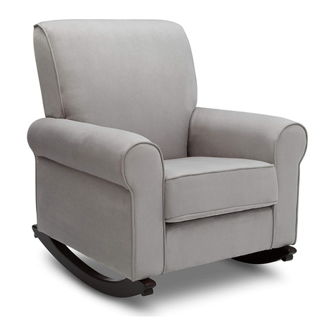 Delta Children Upholstered Rocker Assembly instructions