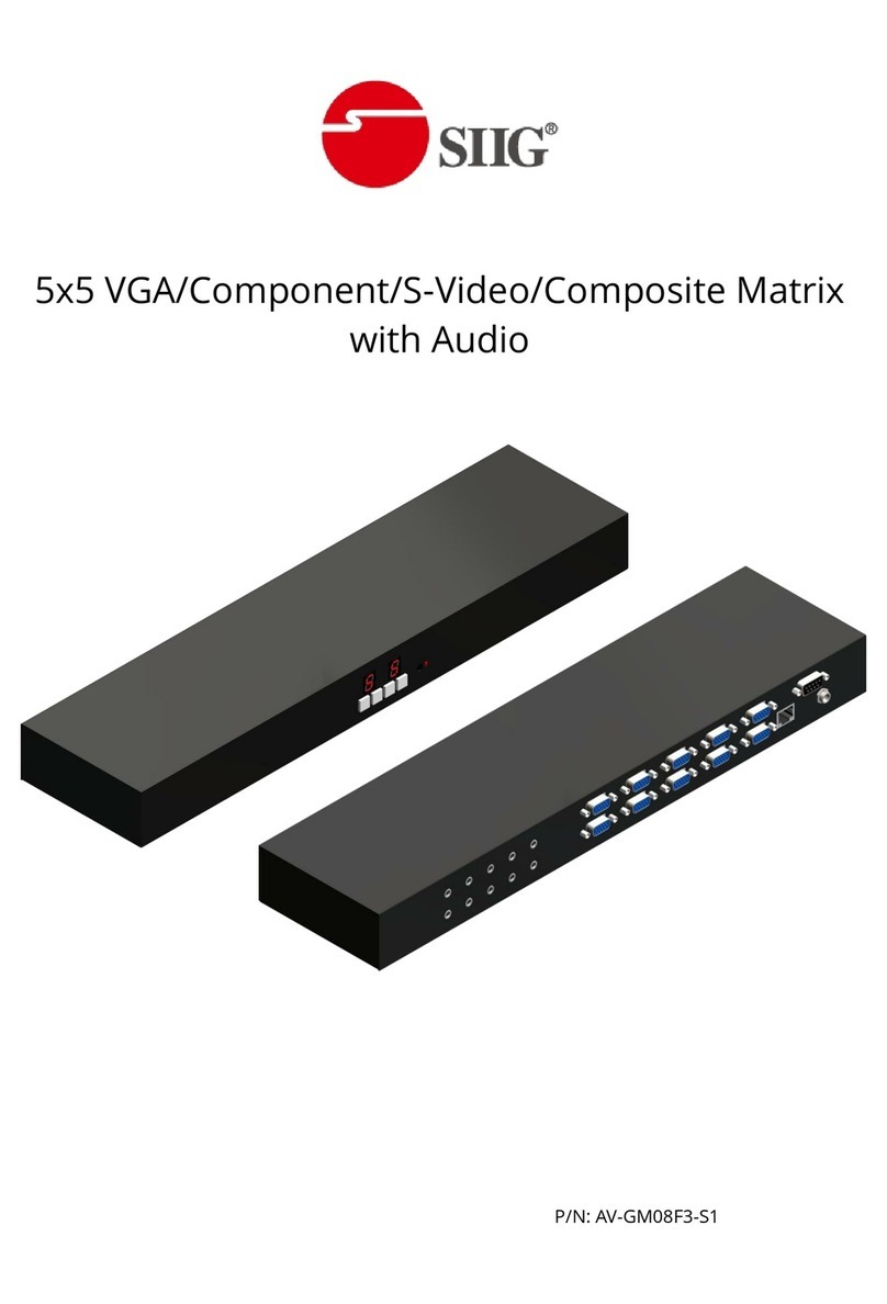 SIIG AV-GM08F3-S1 User manual SIIG AV-GM08F3-S1 User manual