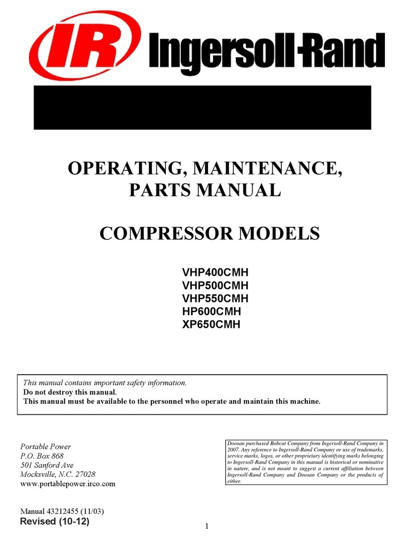 Ingersoll-Rand VHP400CMH User manual