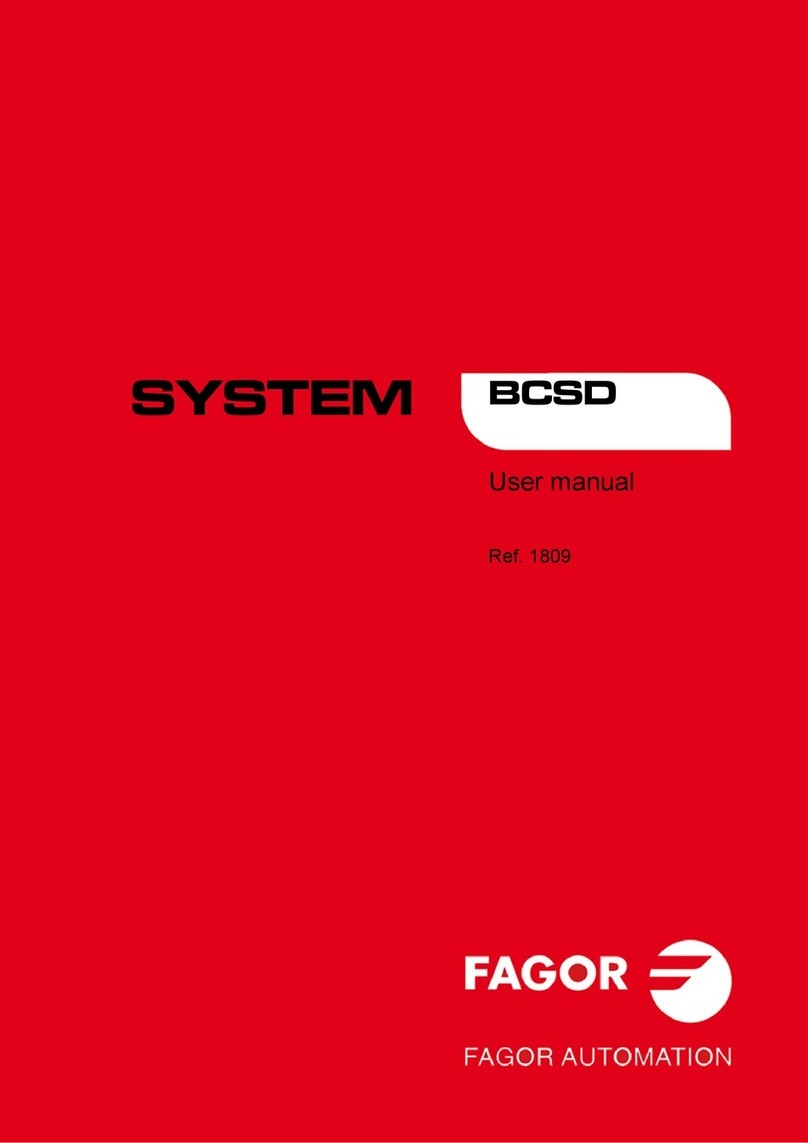 Fagor BCSD Series User manual