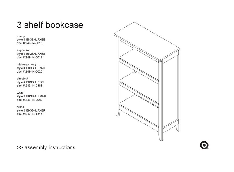Target BK3SHLFXEB Assembly instructions