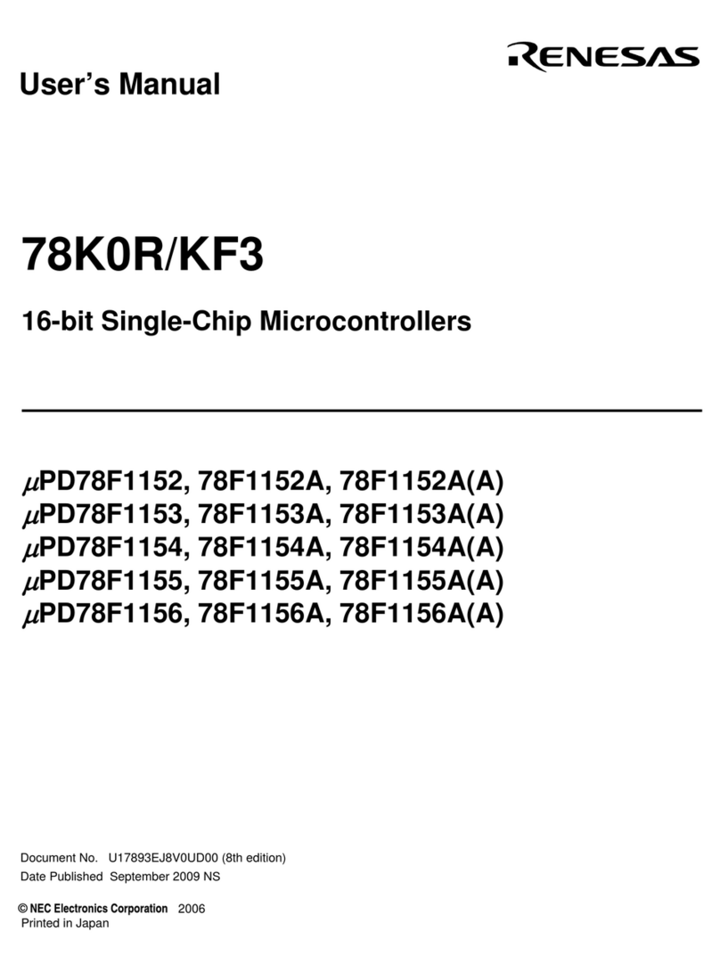 Renesas 78K0R/KF3 User manual