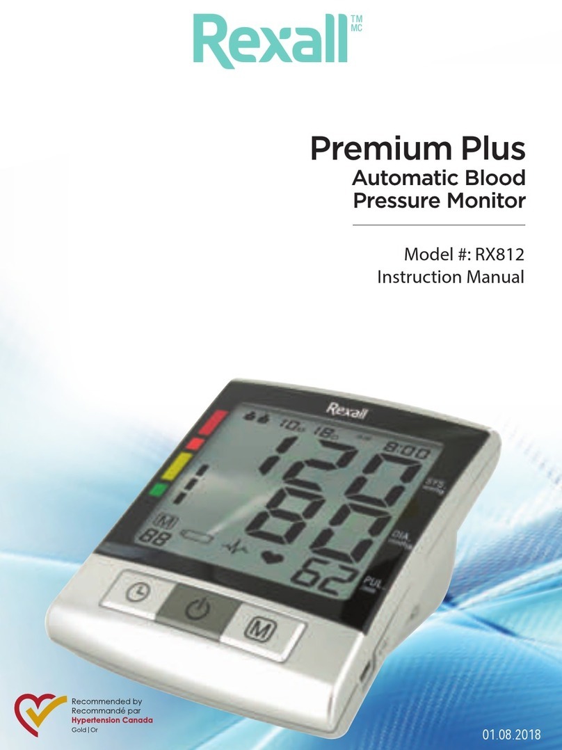 Rexall Premium Plus RX812 User manual