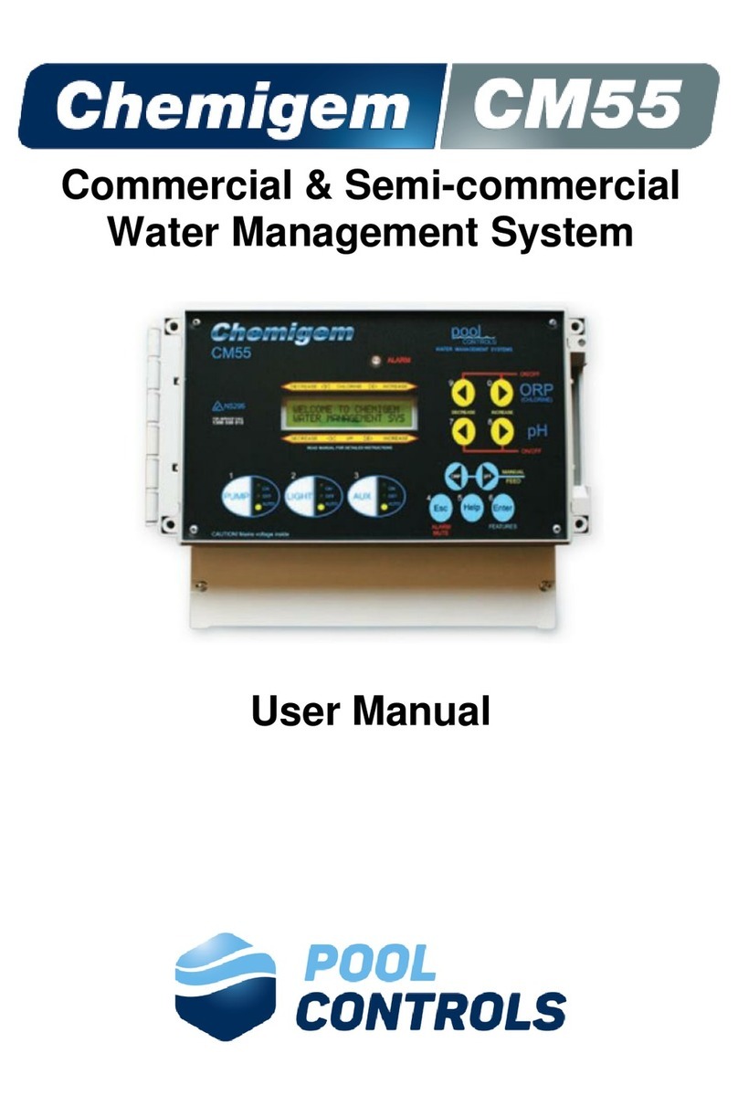Pool Controls Chemigem CM55 user manual