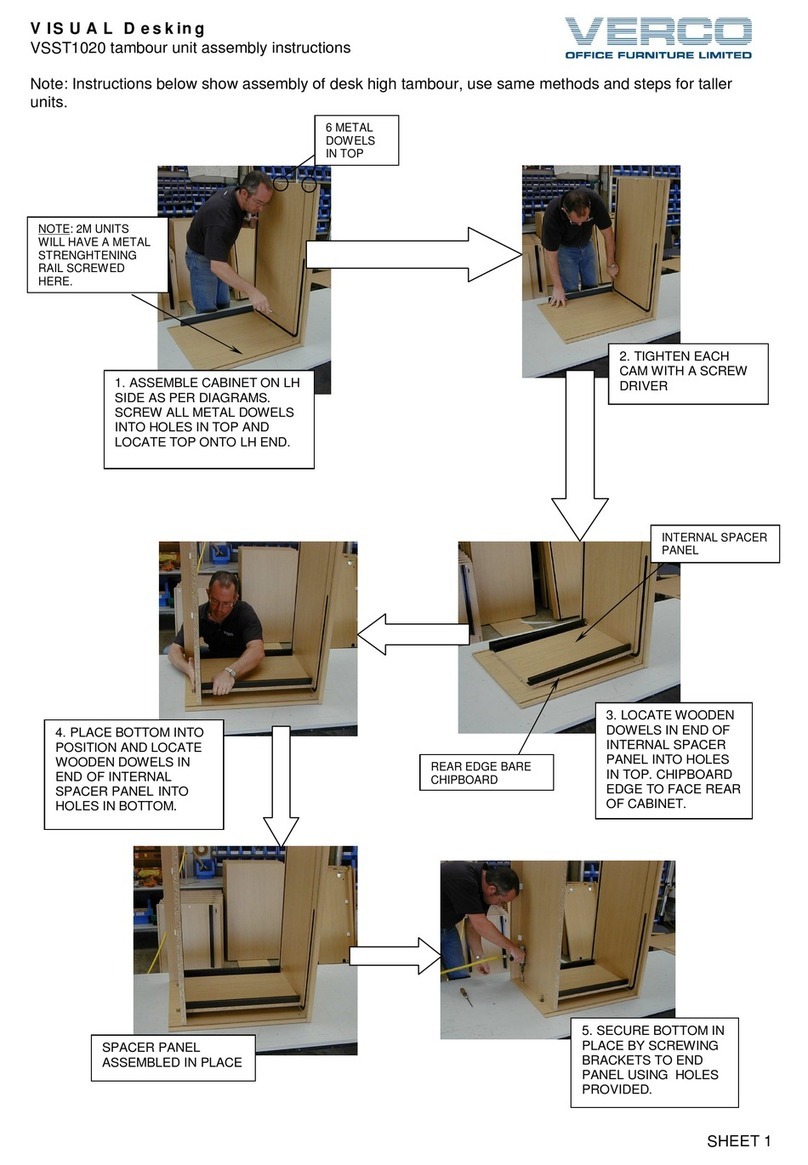 Verco VISUAL Desking VSST1020 User manual Verco VISUAL Desking VSST1020 User manual