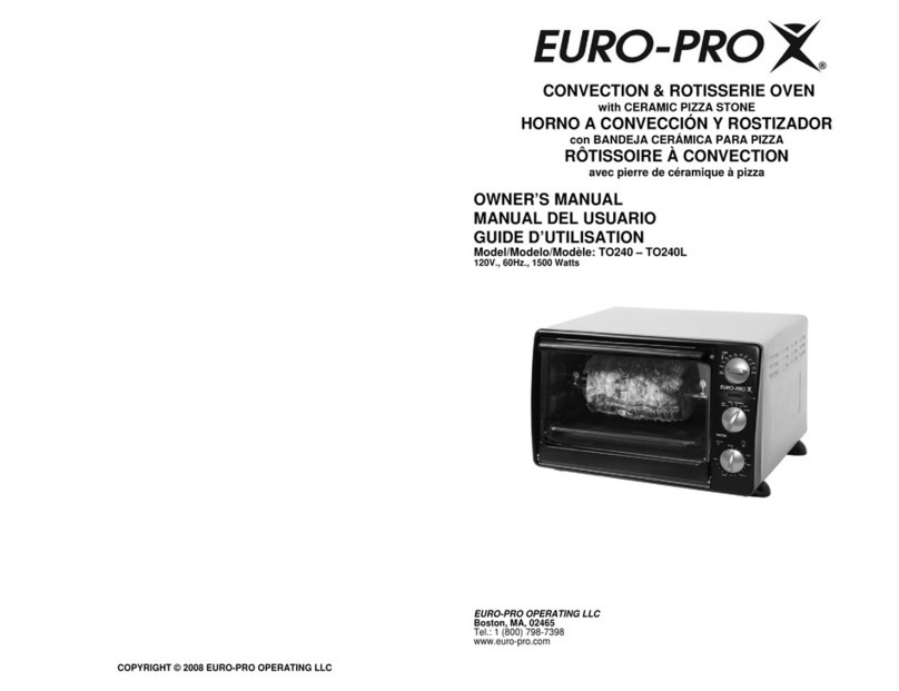 EUROPRO TO240 owner's manual