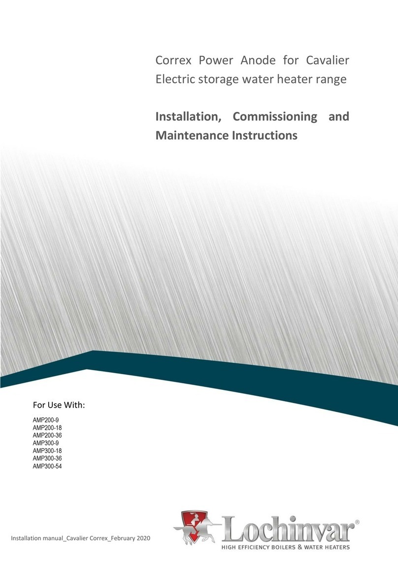 Lochinvar AMP 200-9 Installation, commissioning and maintenance instructions