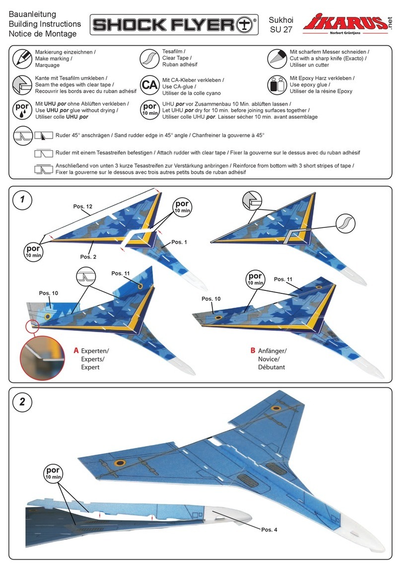 iKarus SHOCK FLYER Sukhoi SU 27 Instruction Manual