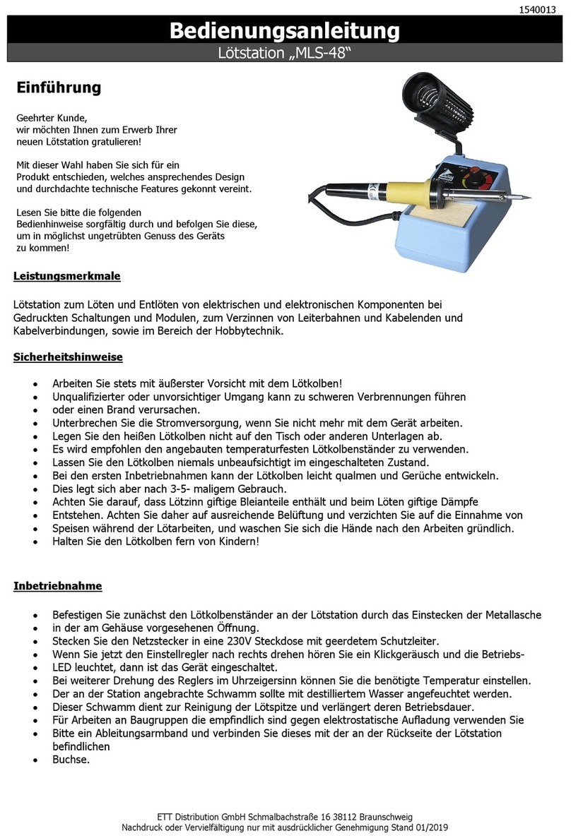 ETT Distribution MLS-48 owner's manual
