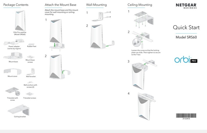 NETGEAR Orbi PRO SRS60 quick start