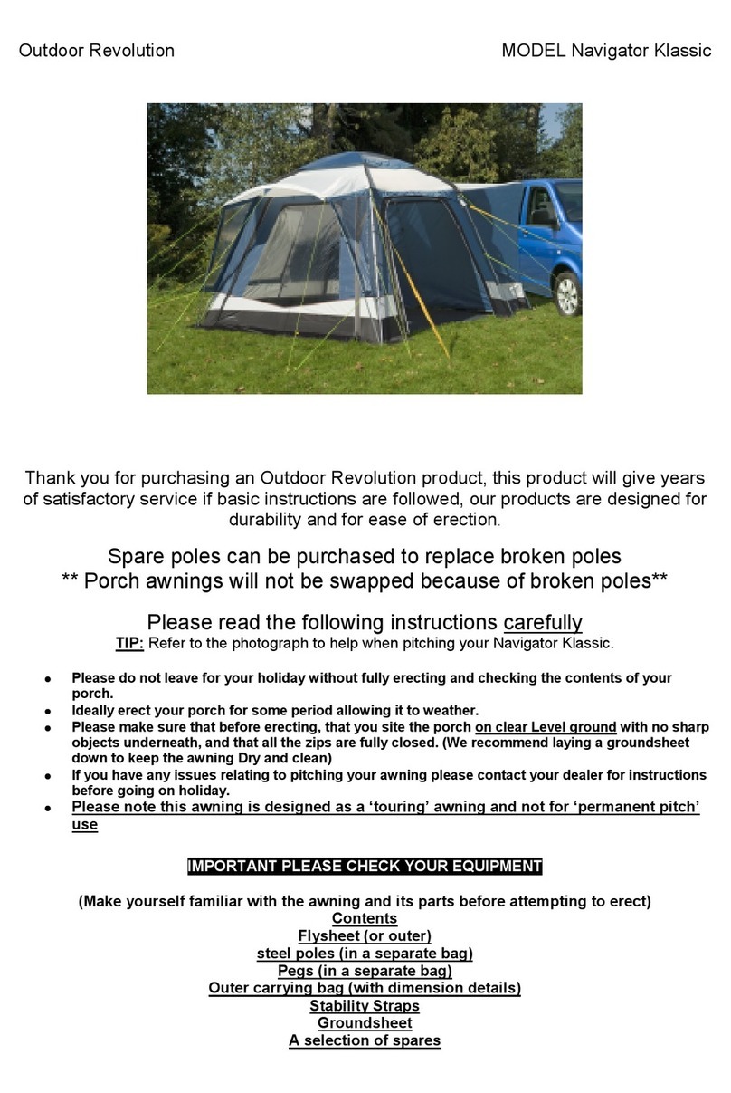 Outdoor Revolution Navigator Klassic instructions