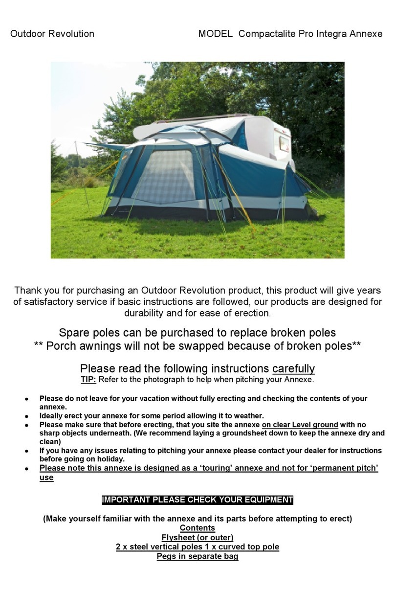 Outdoor Revolution Compactalite Pro Integra Annexe instructions Outdoor Revolution Compactalite Pro Integra Annexe instructions