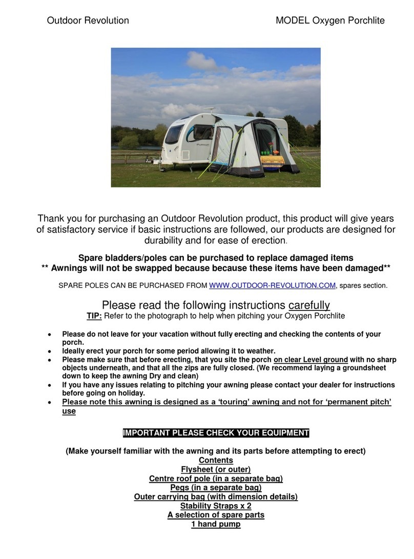 Outdoor Revolution Oxygen Porchlite instructions