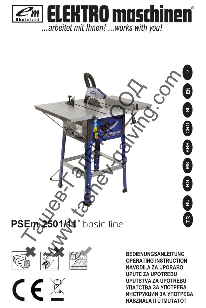 Elektro Maschinen basic line PSEm 2501 Operating	 instruction
