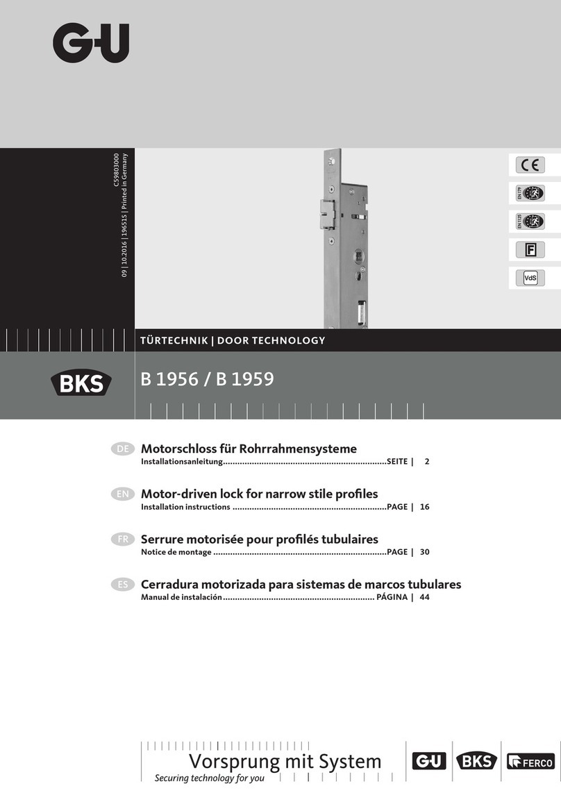 GU BKS B 1956 installation instructions