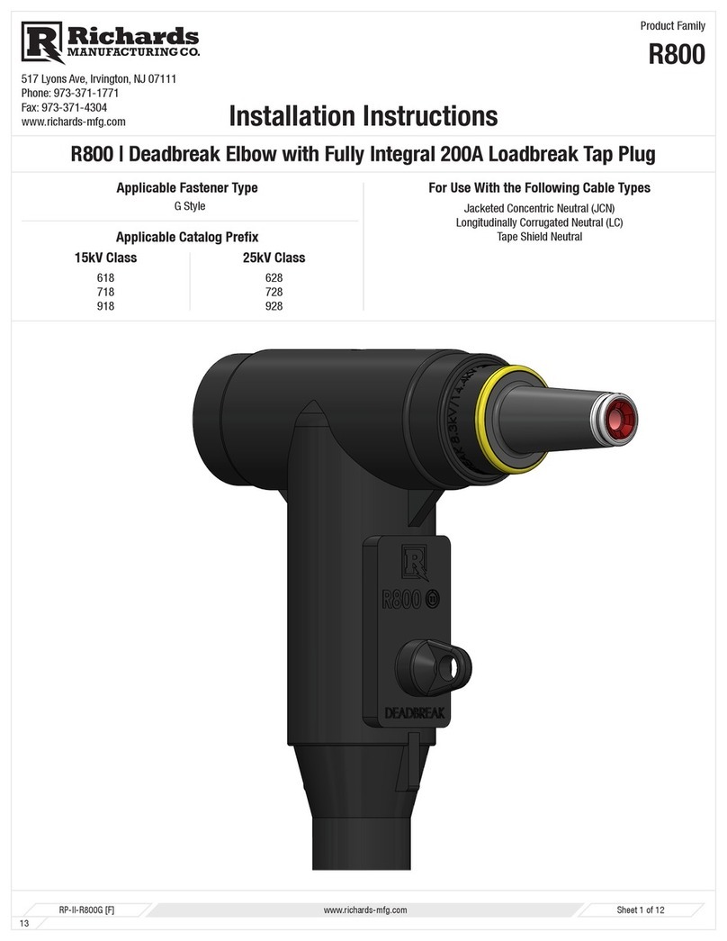 Richards Cold Shrink R-800 installation instructions