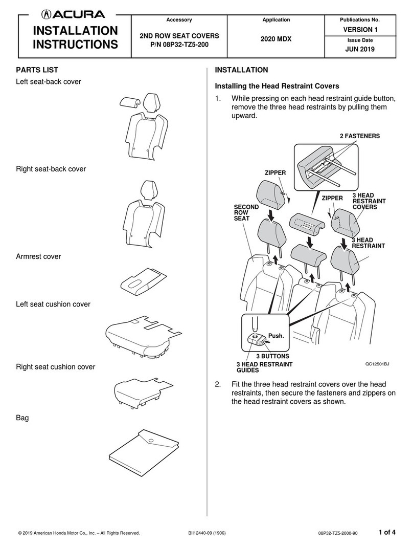 Acura 08P32-TZ5-200 installation instructions