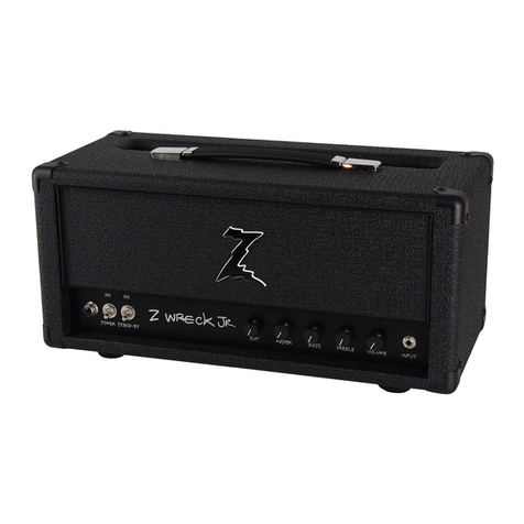 DR. Z Amplification Z Wreck Jr. User manual DR. Z Amplification Z Wreck Jr. User manual