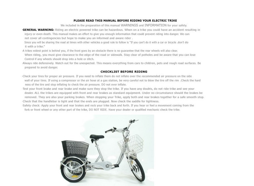 Belize Bicycle 98304 manual