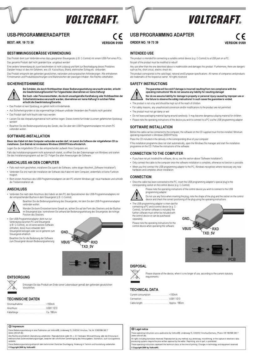 VOLTCRAFT 19 73 39 User manual
