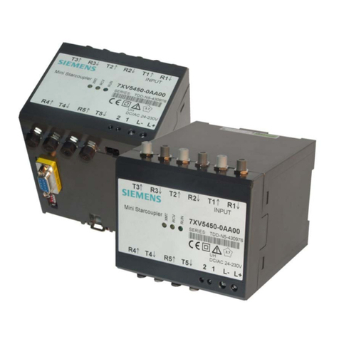 Siemens 7XV5450-0 A00 Series User manual