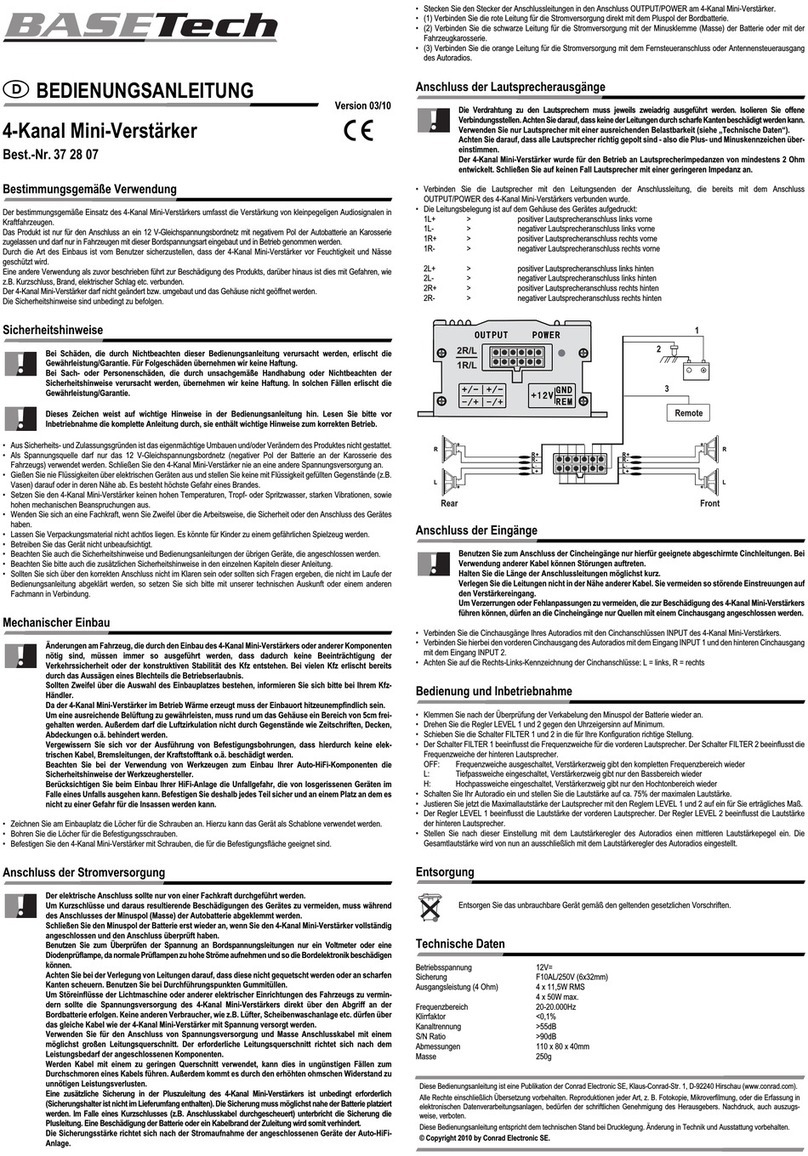 BASETech BT-372807 operating instructions