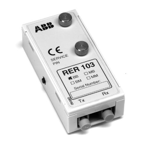 ABB RER 103 Operating and installation instructions ABB RER 103 Operating and installation instructions