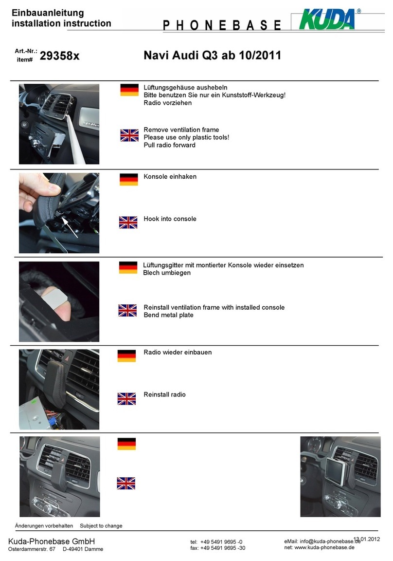 Kuda-Phonebase 29358 Series Installation instruction