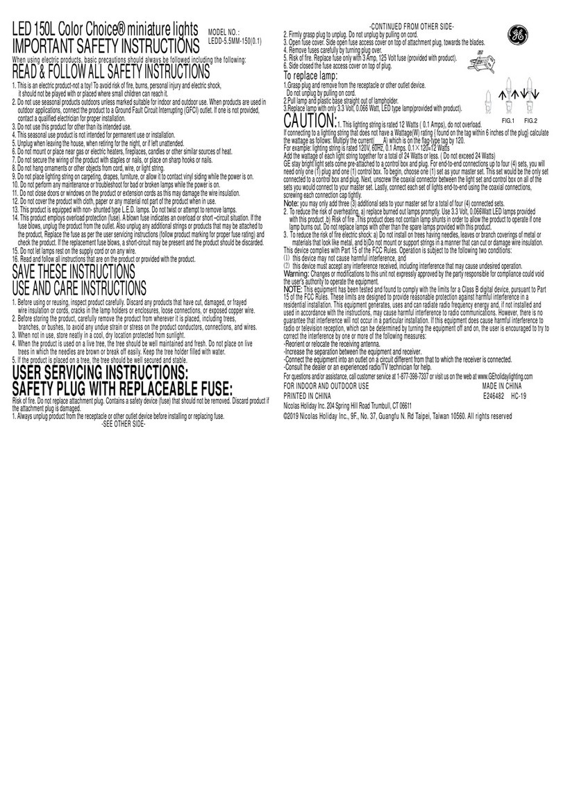 GE LEDD-5.5MM-150 User manual