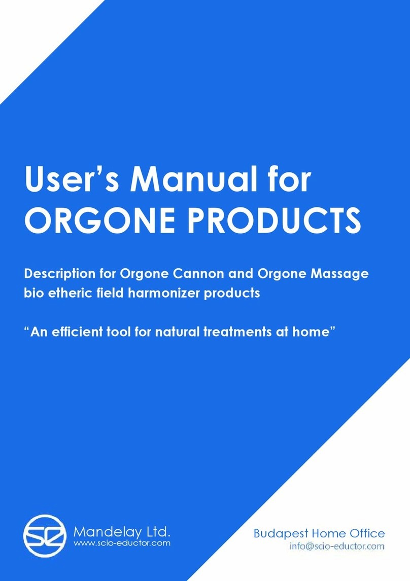 SE ORGONE CANNON user manual