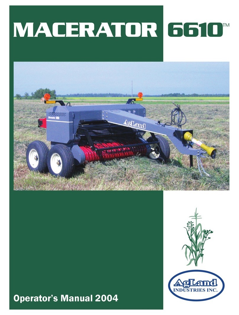 AgLand MACERATOR 6610 Operator's manual