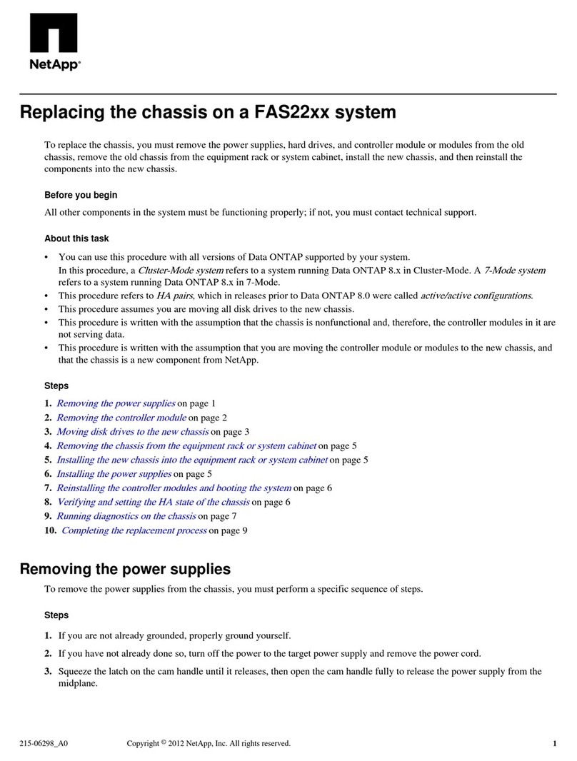 NetApp FAS22 Series User manual