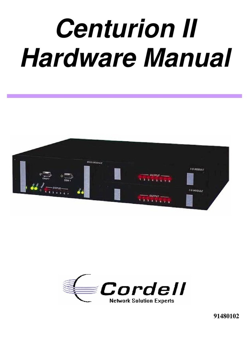 Cordell Centurion II Hardware manual