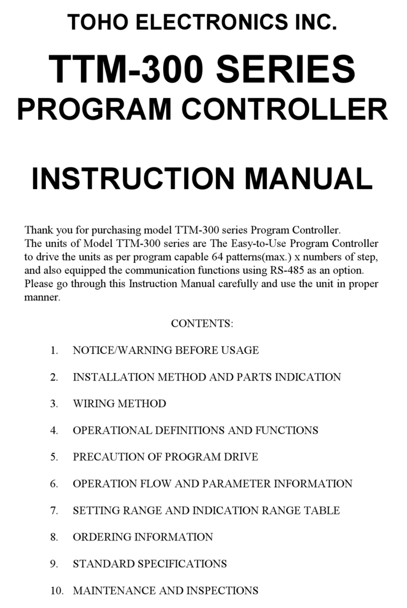 Toho Electronics TTM-300 Series instruction manual