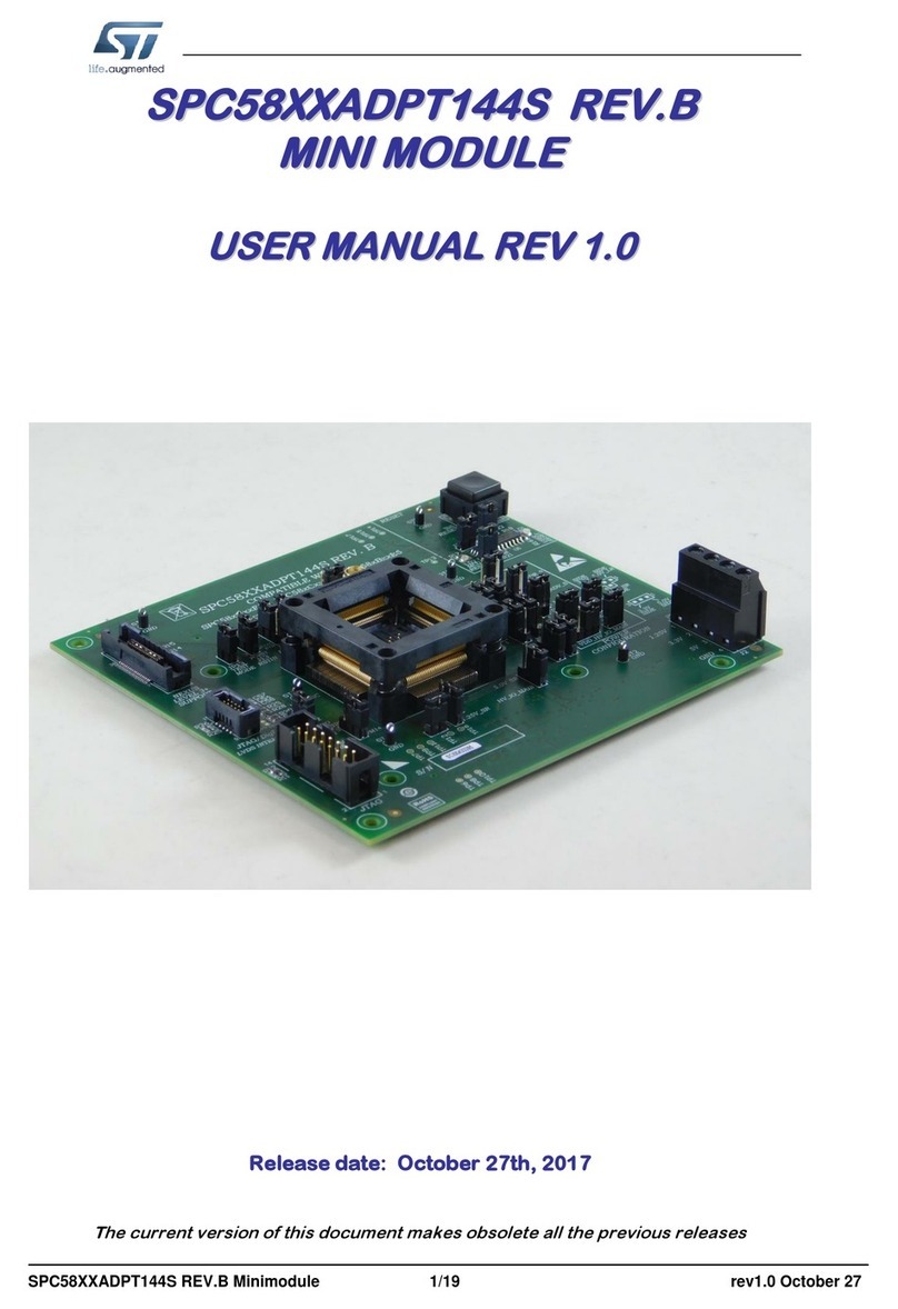 ST SPC58XXADPT144S REV.B User manual