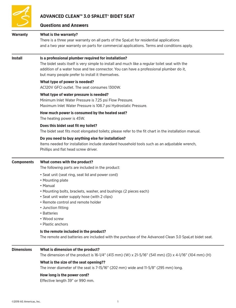 AS Americas SPALET ADVANCED CLEAN 3.0 Questions and answers